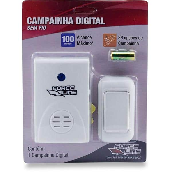 Campainha digital 7502 Force-line CX 1 UN