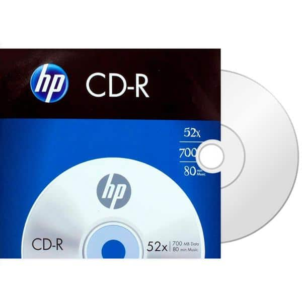 Cd-r gravável (80min/700mb)52x envelope HP EN 1 UN