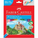 Lápis de Cor Sextavado 24 Cores, Faber-Castell - CX 1 UN