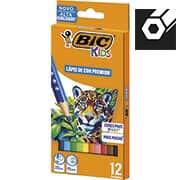 Lápis de Cor sextavado, 12 Cores, BIC - CX 12 UN