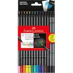 Lápis de Cor SuperSoft 12 Cores Com 2 Grafite, Faber-Castell - CX 1 UN