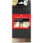 Lápis de Cor SuperSoft Tons de Pele 12 Cores, Faber-Castell - CX 1 UN