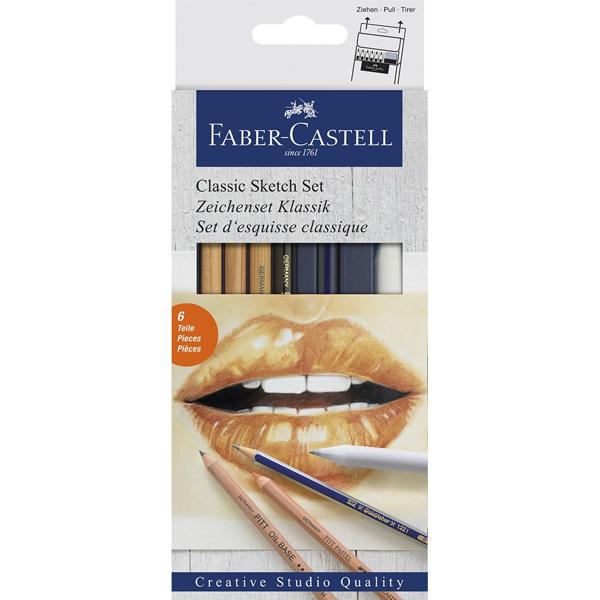 Classic Sketch Set Creative Studio Faber-Castell - Estojo ET 6 UN Classic Sketch Set Creative Studio Faber-Castell - Estojo ET 6 UN
