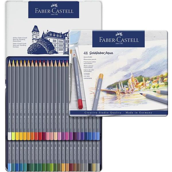 Lápis de Cor Aquarelável Goldfaber 48 Cores Faber-Castell - Estojo ET 1 UN Lápis de Cor Aquarelável Goldfaber 48 Cores Faber-Castell - Estojo ET 1 UN