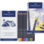 Lápis de Cor Permanente Goldfaber 12 Cores Faber-Castell - Estojo ET 1 UN