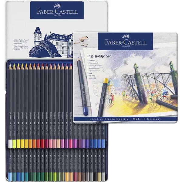 Lápis de Cor Permanente Goldfaber 48 Cores Faber-Castell - Estojo ET 1 UN Lápis de Cor Permanente Goldfaber 48 Cores Faber-Castell - Estojo ET 1 UN