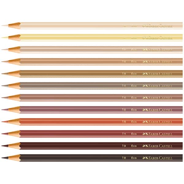 Lápis de Cor Caras e Cores 12 Cores, Faber-Castell - CX 1 UN