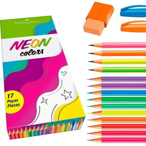 Kit Neon Colors Faber-Castell - CX 1 UN