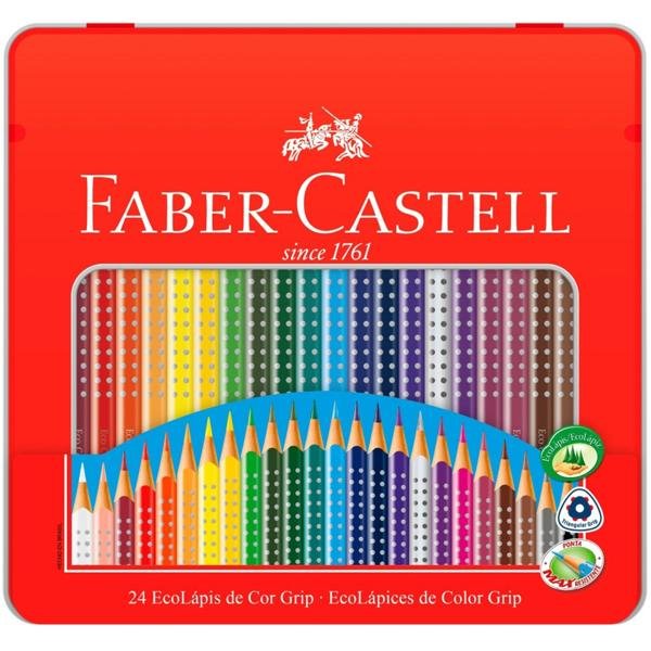 Lápis de Cor 24 cores triangular 121024LTN Faber-Castell LT 24 UN