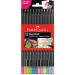 Lápis de Cor 12 Cores SuperSoft, Neon, Pastel, Faber-Castell - ET 12 UN