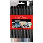 Lápis de Cor 15 Cores SuperSoft, Cores Neutras, Faber-Castell - ET 15 UN