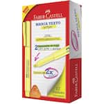 Marca Texto Grifpen, Amarelo, 12 Unidades, Faber-Castell - CX 12 UN