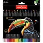Lápis De Cor redondo Supersoft, 24 Cores, Faber-Castell - ET 24 UN