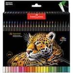 Lápis De Cor redondo Supersoft, 50 Cores, Faber-Castell - ET 50 UN
