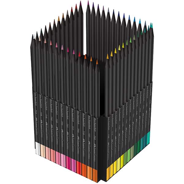 Lápis De Cor redondo Supersoft, 50 Cores, Faber-Castell - ET 50 UN