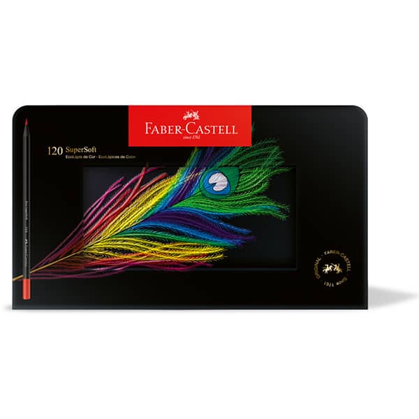 Ecolápis De Cor Supersoft, 120 Cores, Faber-Castell - ET 120 UN
