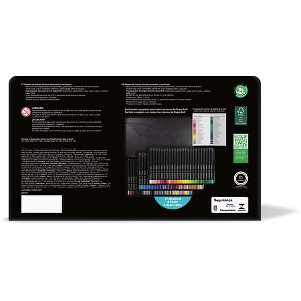 Ecolápis De Cor Supersoft, 120 Cores, Faber-Castell - ET 120 UN