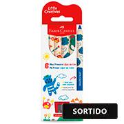 Lápis de Cor Little Creatives, Meu Primeiro Lápis de cor + Apontador, 6 cores, 127033, Faber-Castell - ET 6 UN