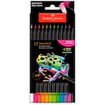 Lápis De Cor Supersoft, redondo, 12 Cores Neon, Faber-Castell - ET 12 UN