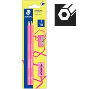 Lápis preto n.2 Wopex neon rs +borr +apont Staedtler BT 4 UN