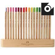 Lápis de Cor, SuperSoft Natural Edition, 36 Cores + Estojo de Madeira, Edição Limitada, Faber-Castell - ET 36 UN