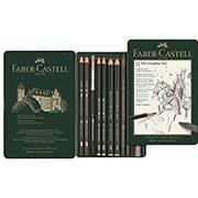 Kit Escrita e Desenho de Grafite Pitt com 11 itens, 112972, Faber-Castell - ET 11 UN