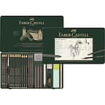 Kit Escrita e Desenho de Grafite Pitt com 26 itens, 112974, Faber-Castell - ET 26 UN