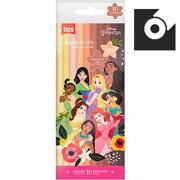 Lápis De Cor 10 Cores Princesas Disney Tons Pele 612676 Tris - BT 1 UN