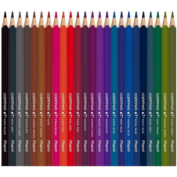 Lápis de cor 72 Cores triangular Color Peps 832072ZV Maped CX 1 UN