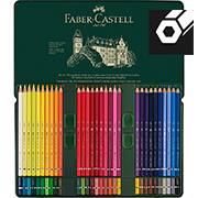 Lápis de cor aquarelável, 60 Cores, Albrecht Dürer, 117560, Faber-Castell - ET 60 UN Lápis de cor aquarelável, 60 Cores, Albrecht Dürer, 117560, Faber-Castell - ET 60 UN