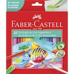 Lápis de Cor Aquarelável 48 Cores Com Pincel, Faber-Castell - ET 48 UN