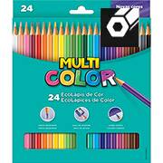 Lápis de Cor 24 cores super 11.2400N Multi Color CX 1 UN