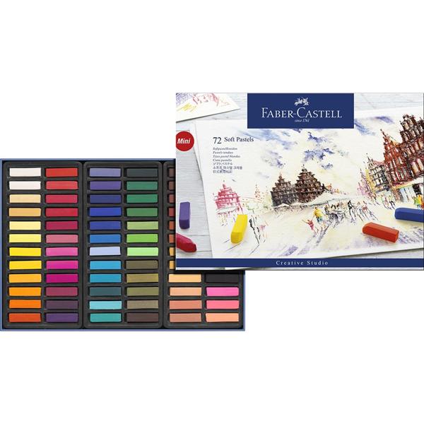 Giz Pastel Seco Curto 72 Cores Creative Studio Faber-Castell - Estojo ET 72 UN Giz Pastel Seco Curto 72 Cores Creative Studio Faber-Castell - Estojo ET 72 UN