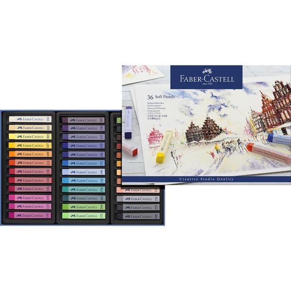 Giz Pastel Seco Longo 36 Cores Creative Studio Faber-Castell - Estojo ET 36 UN Giz Pastel Seco Longo 36 Cores Creative Studio Faber-Castell - Estojo ET 36 UN