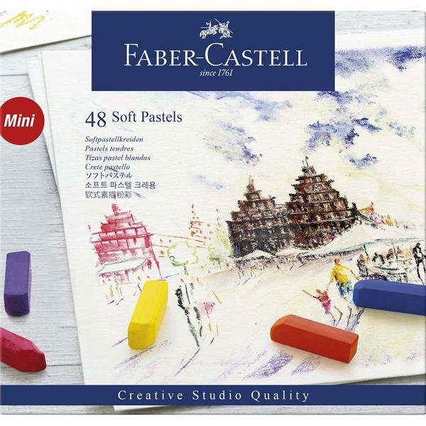 Giz Pastel Seco Curto 48 Cores Creative Studio Faber-Castell - Estojo ET 48 UN