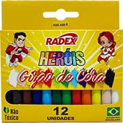Giz de cera 12 cores gizão 103 Radex CX 1 UN