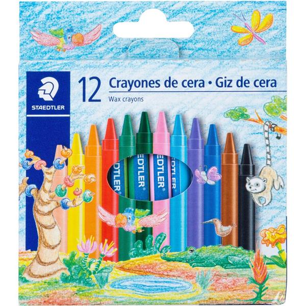 Giz de cera 12 cores 2209 C12 P Staedtler CX 1 UN