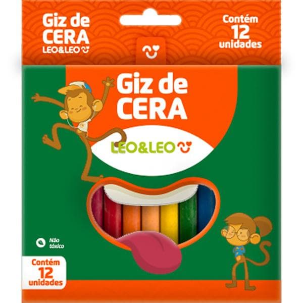 Giz de cera 12 cores . 4504 Leonora CX 1 UN