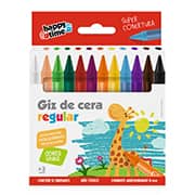 Giz de cera 12 cores, Happy-time - BT 12 UN
