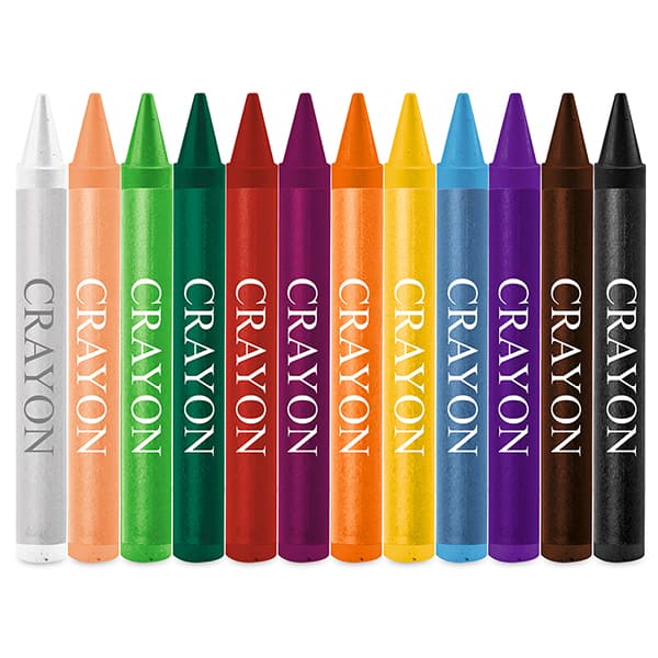 Giz de cera 12 cores, Gizão Jumbo, Happy-time - BT 12 UN Giz de cera 12 cores, Gizão Jumbo, Happy-time - BT 12 UN