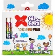 Giz de cera 12 cores tons de pele 13313 Make+ CX 1 UN
