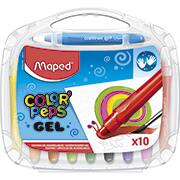 Giz de cera 10 cores Gel Peps 836310 Maped ET 1 UN