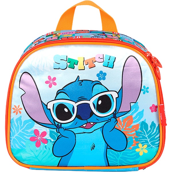 Lancheira Escolar Stitch, Azul, Luxcel - PT 1 UN Lancheira Escolar Stitch, Azul, Luxcel - PT 1 UN