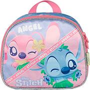 Lancheira Escolar Stitch e Angel, Roxo, Luxcel - PT 1 UN