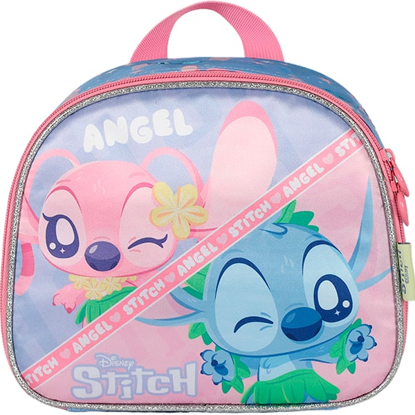 Lancheira Escolar Stitch e Angel, Roxo, Luxcel - PT 1 UN Lancheira Escolar Stitch e Angel, Roxo, Luxcel - PT 1 UN