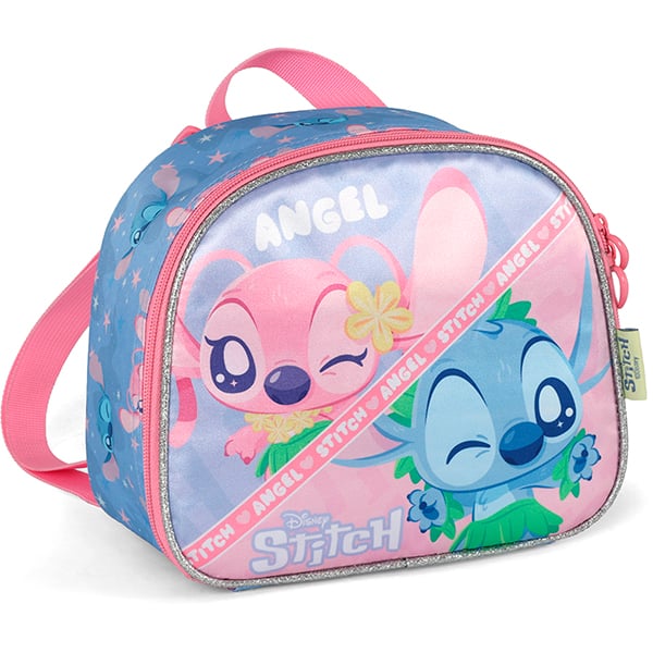 Lancheira Escolar Stitch e Angel, Roxo, Luxcel - PT 1 UN Lancheira Escolar Stitch e Angel, Roxo, Luxcel - PT 1 UN