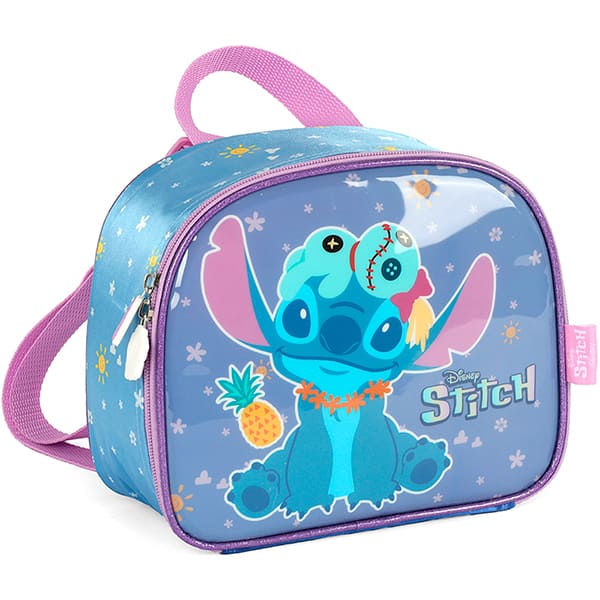 Lancheira escolar Stitch, Violeta, LA42403SC2400U, Luxcel - PT 1 UN Lancheira escolar Stitch, Violeta, LA42403SC2400U, Luxcel - PT 1 UN