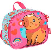 Lancheira escolar Up4you Capivara, Rosa, LA42113UP0310U, Luxcel - PT 1 UN