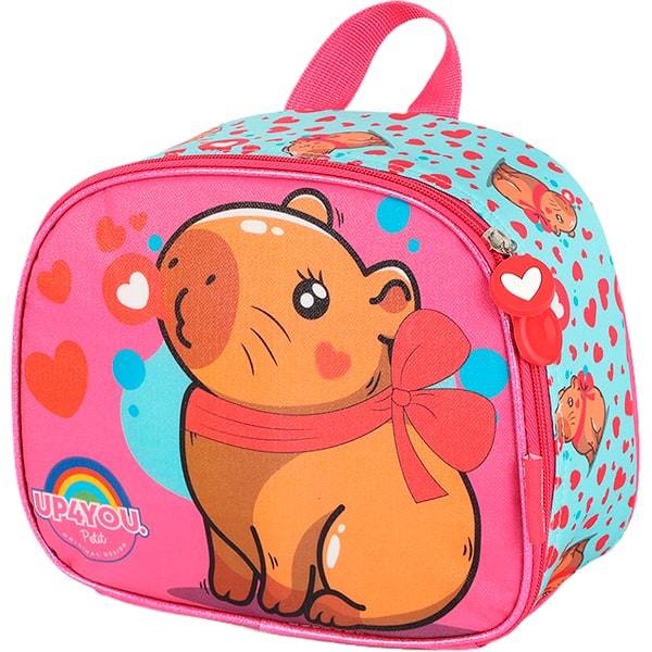 Lancheira escolar Up4you Capivara, Rosa, LA42113UP0310U, Luxcel - PT 1 UN Lancheira escolar Up4you Capivara, Rosa, LA42113UP0310U, Luxcel - PT 1 UN