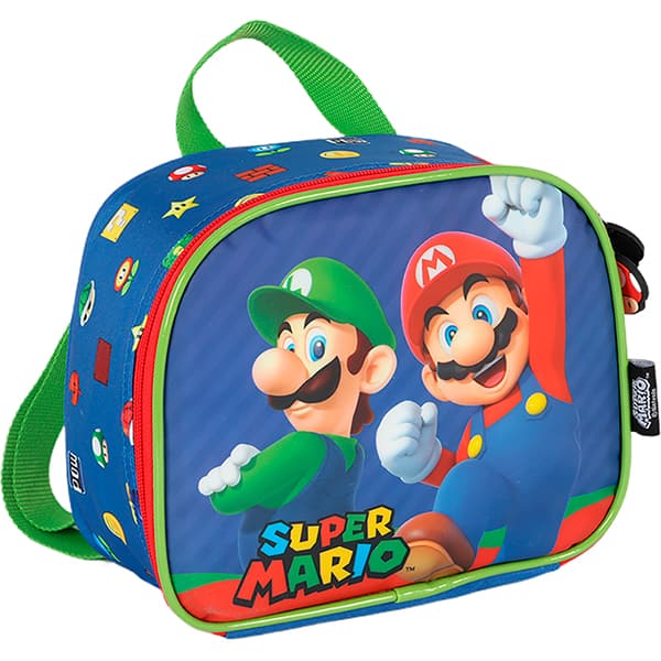 Lancheira Mario Bros azul LA42543MO0 Luxcel PT 1 UN